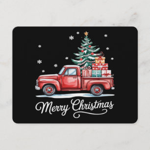 Merry Christmas Truck Funny Tree Essential Invitation
