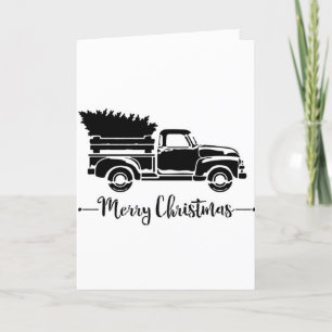 MERRY CHRISTMAS TRUCK STYLE HOLIDAY CARD
