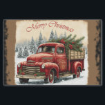 Merry Christmas Truck Tissue Paper<br><div class="desc">Merry Christmas Truck</div>