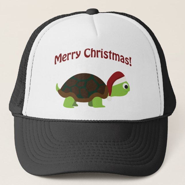 Merry Christmas! Turtle Trucker Hat (Front)