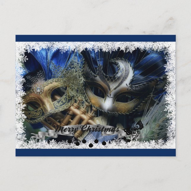 Merry Christmas Twins Holiday Postcard (Front)