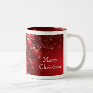 Merry Christmas Two-Tone Coffee Mug