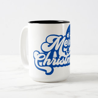 Merry Christmas  Two-Tone Coffee Mug