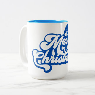 Merry Christmas  Two-Tone Coffee Mug