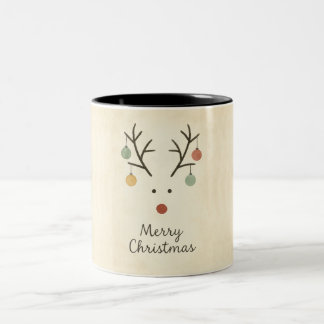 Merry Christmas Two-Tone Coffee Mug