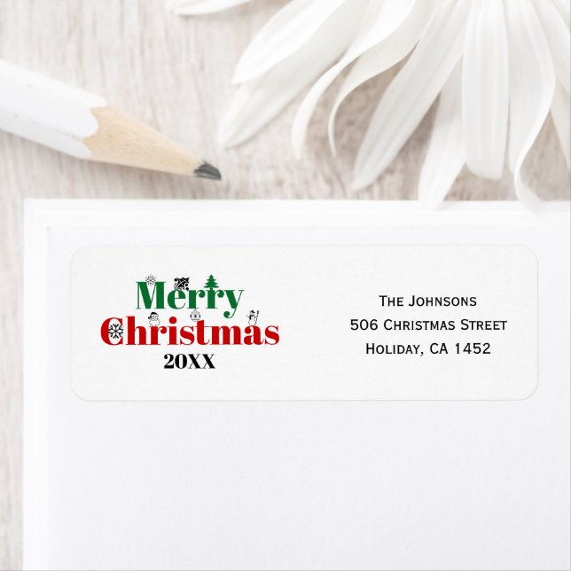 Merry Christmas typography and vintage elements (Insitu)