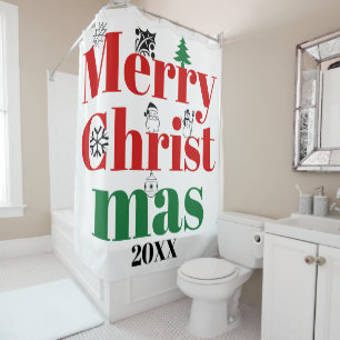 Merry Christmas typography and vintage elements