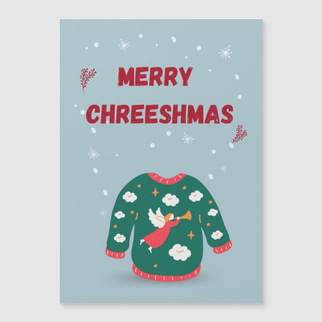 Merry Christmas Ugly Sweater Angel (Front)