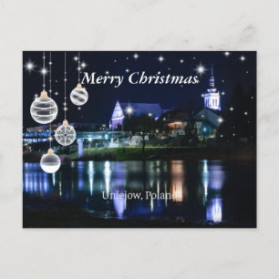 Merry Christmas - Unijow, Lodz, Poland Postcard