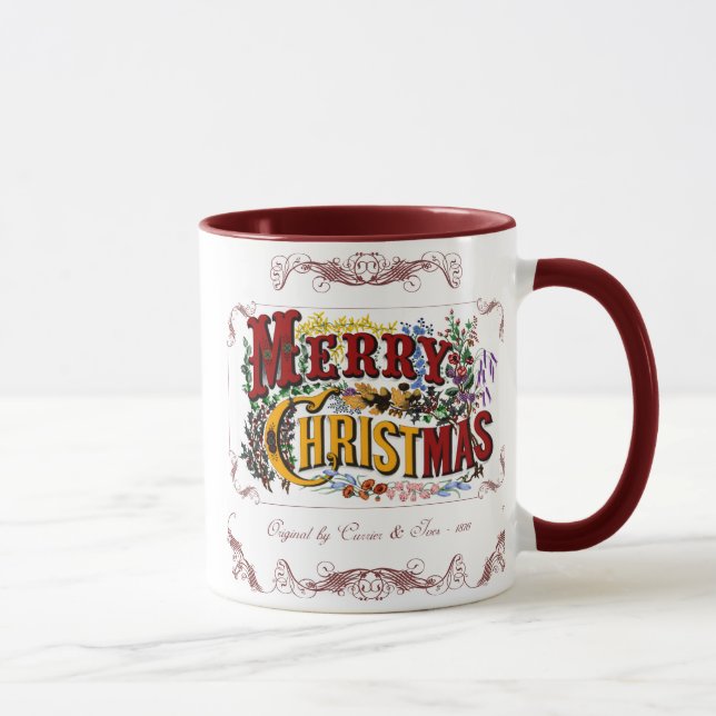 Merry Christmas Victorian Mug (Right)