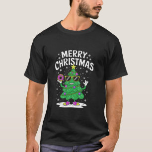 Merry Christmas Vintage Christmas Tree Doughnut Lo T-Shirt