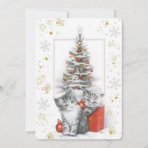 Merry Christmas Vintage Holiday Card