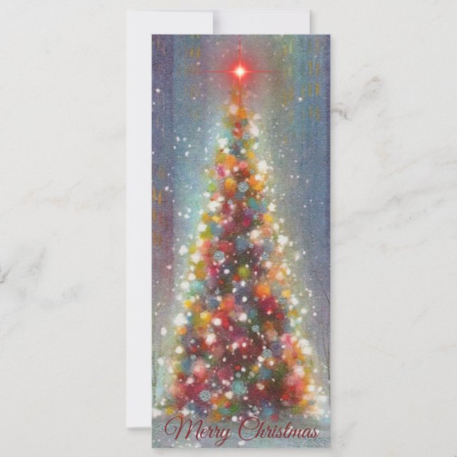 Merry Christmas Vintage Holiday Tree (Front)