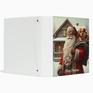 Merry Christmas vintage Santa Binder