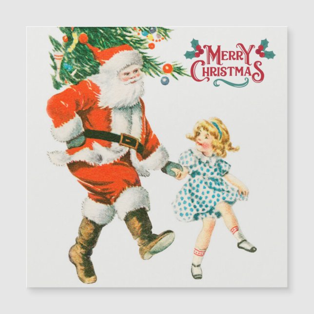 Merry Christmas vintage santa Holiday (Front)