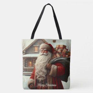 Merry Christmas vintage Santa  Tote Bag