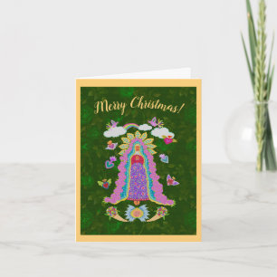 Merry Christmas Virgin Mary Folded Note Card