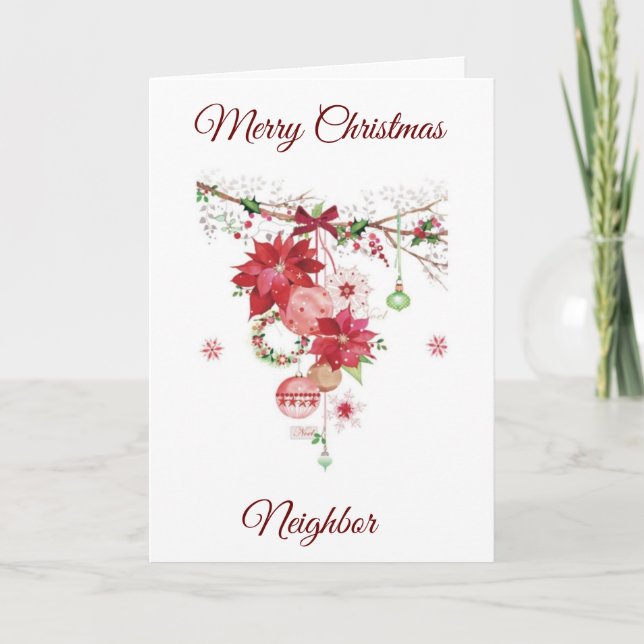 MERRY CHRISTMAS ***VOISIN*** CARTE DE VACANCES (Devant)