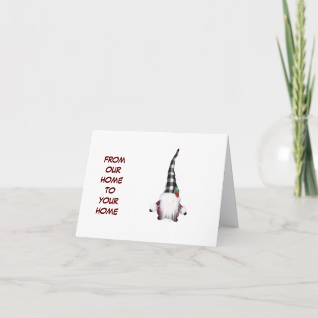 **MERRY CHRISTMAS VOISIN** CARTE D'HUMOUR GNOME (Devant)