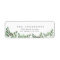 Merry Christmas Watercolor Label