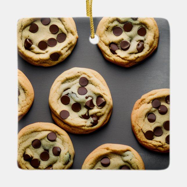 Merry Christmas Weir-dough | Funny Cookie Pun Ceramic Ornament (Front)