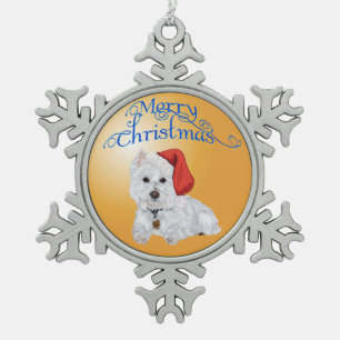Merry Christmas Westie Ornament