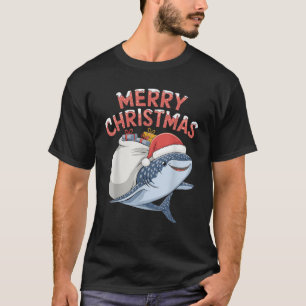 Merry Christmas Whale Shark  T-Shirt