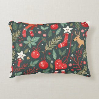 Merry Christmas Whimsy Accent Pillow