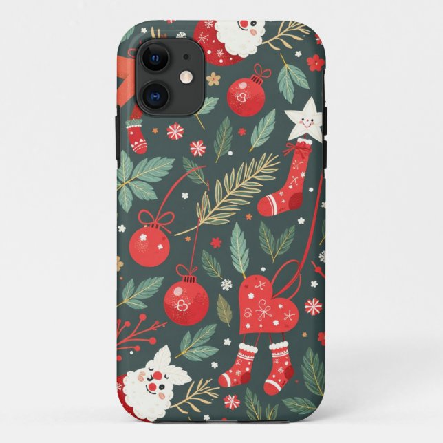 Merry Christmas Whimsy Case-Mate iPhone Case (Back)