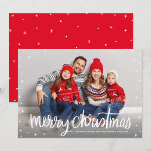 Merry Christmas Whimsy Holiday Photo Card