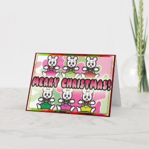 Merry Christmas! - White Teddy Card