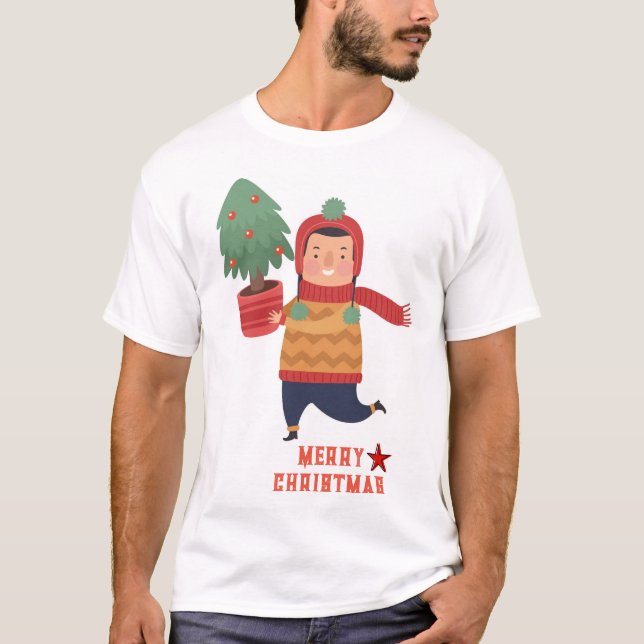 MERRY CHRISTMAS WHITE TSHIRT (Front)