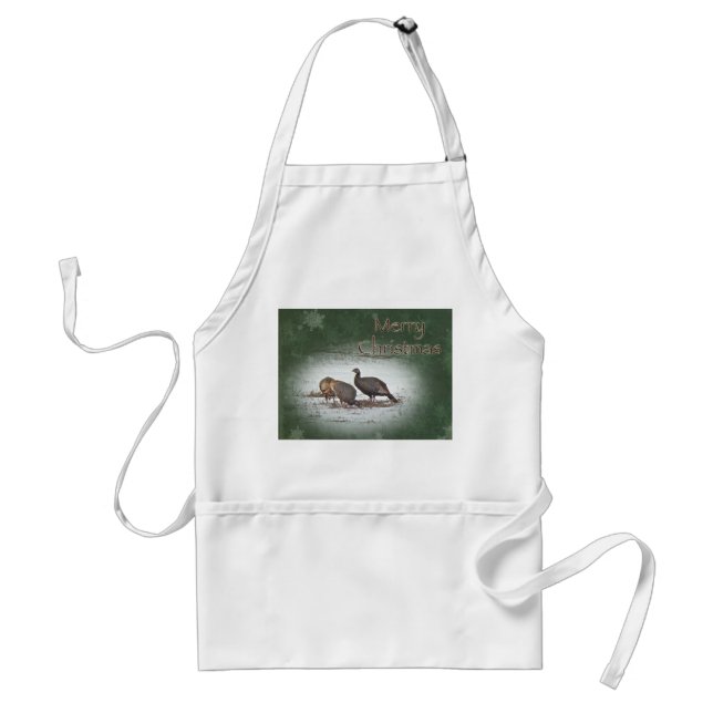 Merry Christmas Wild Turkey Standard Apron (Front)