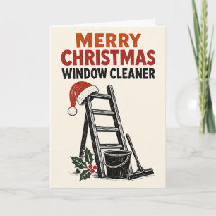 Merry Christmas Window Cleaner Card