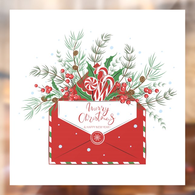 Merry Christmas  Window Cling (Sheet 2)