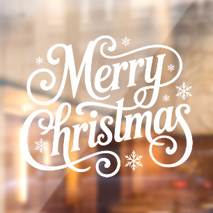 Merry Christmas Window Cling