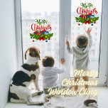 Merry Christmas Window Cling<br><div class="desc">Celebrate the joyous holiday season with our Merry Christmas Window Cling! Featuring a jolly Santa Claus and the words "Merry Christmas, " this festive decoration will transform your windows into a display of holiday cheer. Easy to apply and remove, this window cling is the perfect way to spread the Christmas...</div>