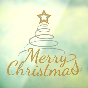 Merry Christmas Window Cling