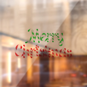 Merry Christmas Window Cling