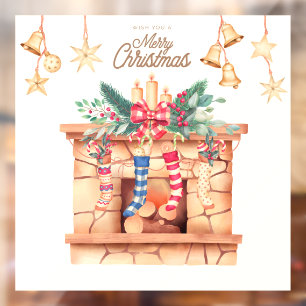 Merry Christmas  Window Cling