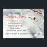 Merry Christmas Winter Frosty Trees Bird Invitation<br><div class="desc">If you like the traditional things of Christmas like  wintery,  frosty,  trees and cute,  little,  friendly,  birds; Chickadees in this case.  Then this is the invitation for you  Great modern image plus appealing for those who love nature or country</div>