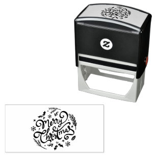 Merry Christmas Winter Holidays Self-inking Stamp