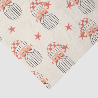 Merry Christmas winter party Santa face nursery  Tissue Paper