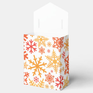 Merry Christmas Winter Snowflake Pattern Favor Box