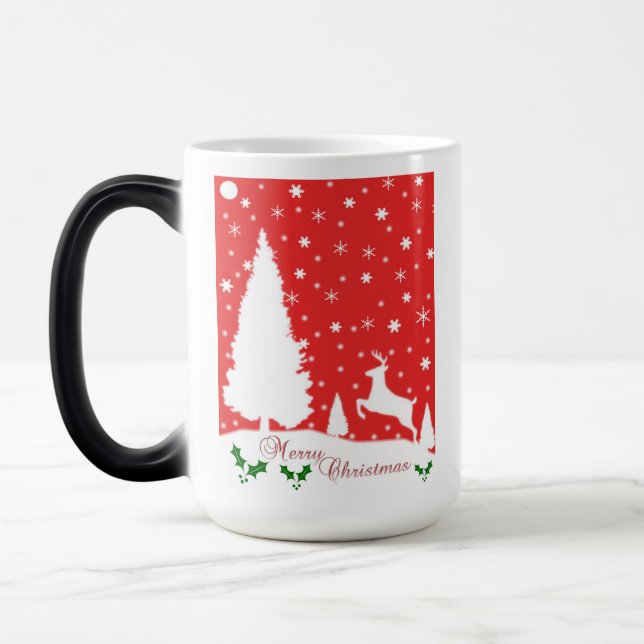 Merry Christmas Winter Snowflakes Magic Mug (Left)