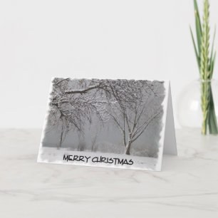 Merry Christmas-Winter Snowscene Holiday Card