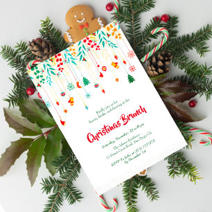 Merry Christmas Winter Stockings Holiday Party Invitation