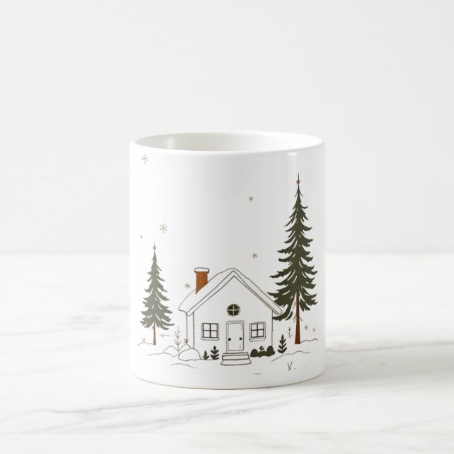 Merry Christmas Winter Wonderland Mug. Coffee Mug (Center)