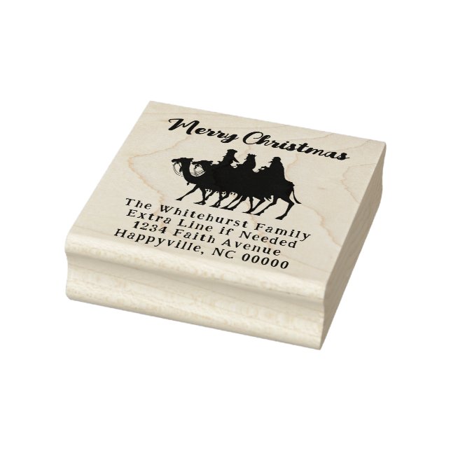 Merry Christmas Wise Men Reusable Stamp (Stamp)