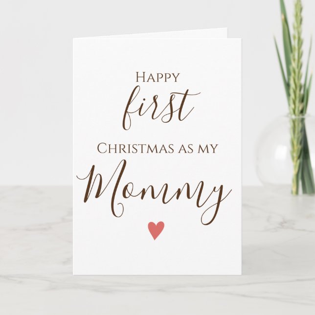Merry Christmas Wishes to My Amazing Mom! Card (Front)